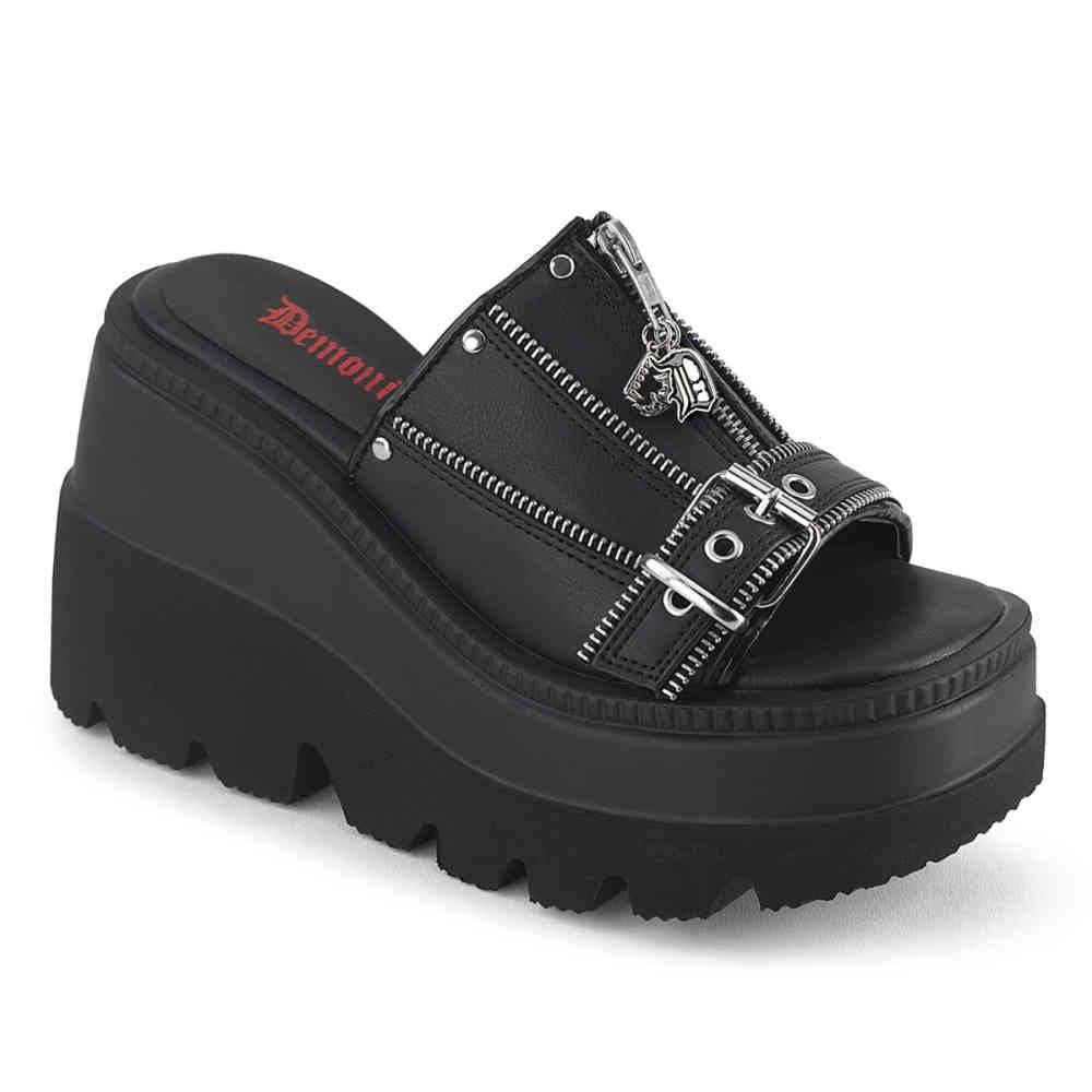 DemoniaCult - SHAKER07 Platform Sandals - Black Product image
